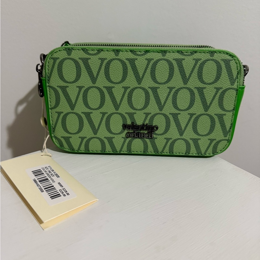 Valentino Orlandi Green Designer Crossbody Camera Bag *NWT* - Picture 5 of 7